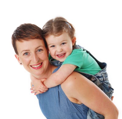 Mum and Child portrait by Jayne Poole South Molton